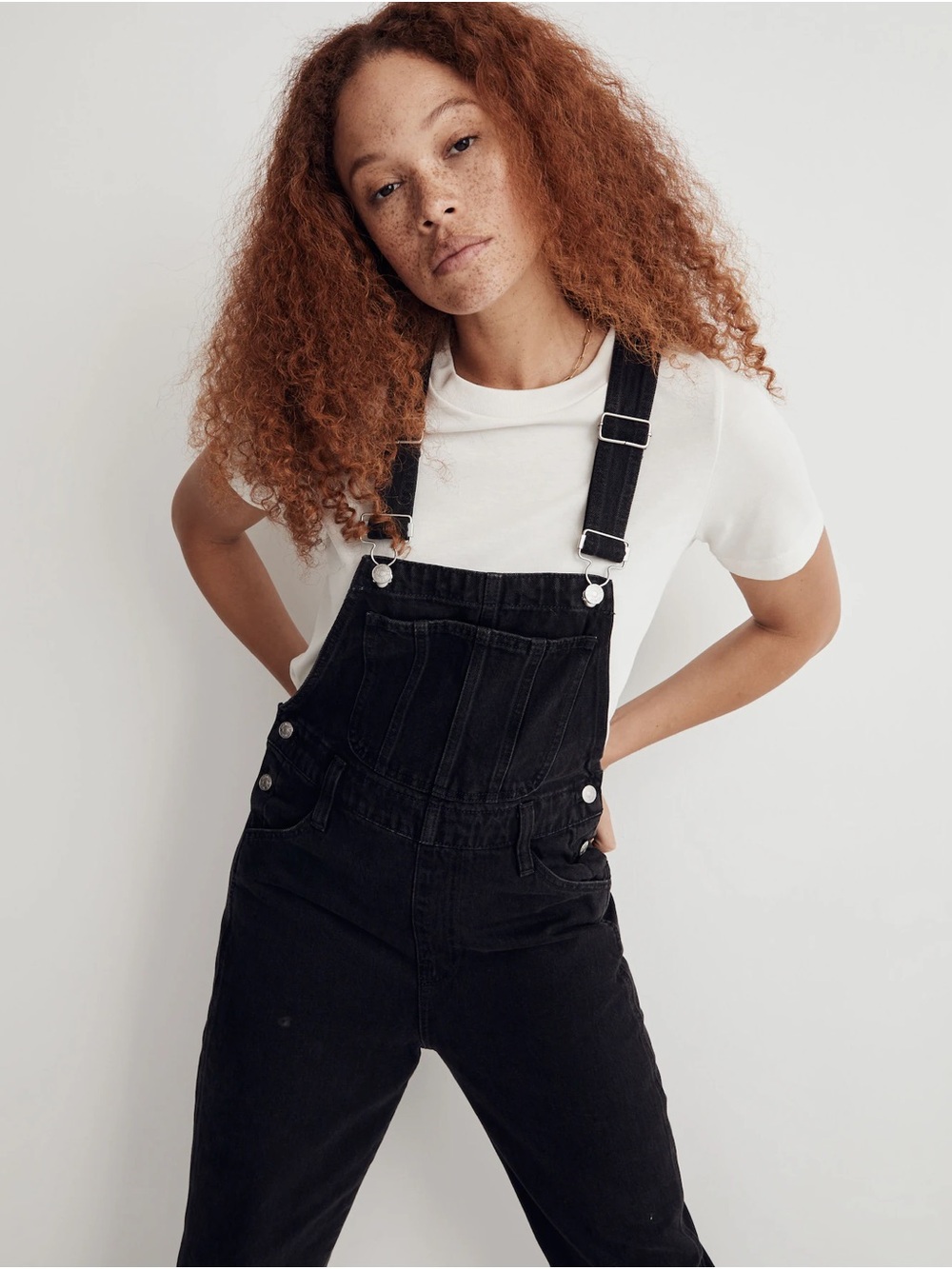 Madewell Straight-Leg Overalls in Lunar Wash
